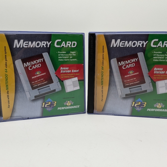 Lot Of 3 Nintendo 64 Memory Card Controller Pack by Performance N64 - Picture 12 of 14